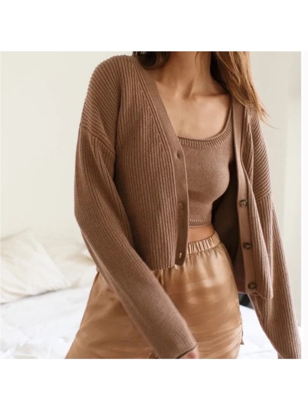 Reformation Elke Cotton Cardigan S